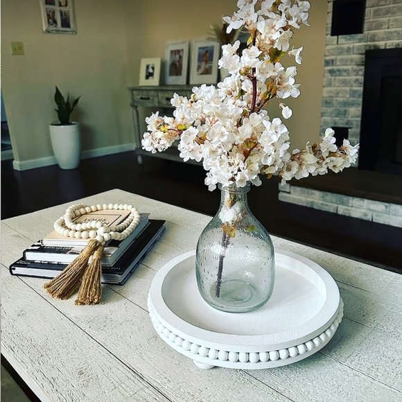 NWT Farmhouse 58in Wood Beads Rustic Country Decor Prayer Boho Wall Hanging - Picture 11 of 13